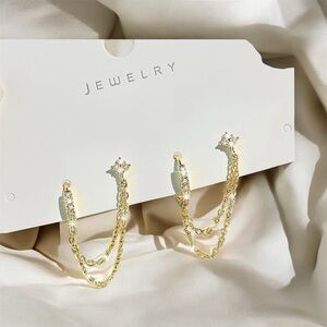925 Sterling Silver Gold Plated Earrings